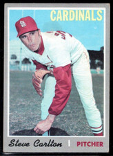 1970 Topps Baseball Card #220 Steve Carlton HOF St. Louis Cardinals VG-EX *ah