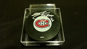 Brian Gionta autographed Official Montreal Canadiens Puck COA! - Picture 1 of 1