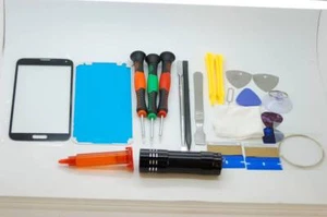 Samsung Galaxy S4 Mini Negro Pantalla Cristal, Cristal Frontal, Juego de Reparación - Imagen 1 de 1
