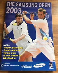 the samsung tennis open 2003 Nottingham Programme Vgc - Picture 1 of 3