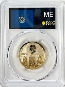 2024 S Reverse Proof Maine Innovation Dollar PCGS PR 70 State Flag Label - Picture 1 of 2