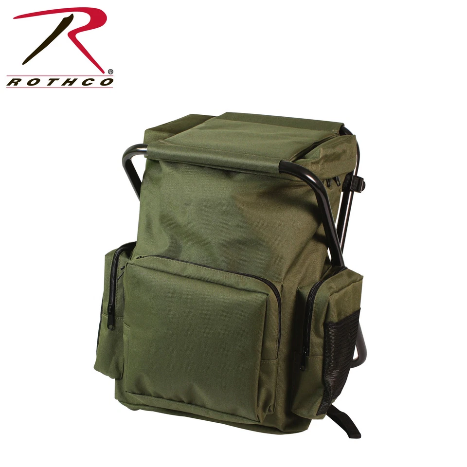Rothco 4568 Olive Drab Backpack & Stool Combination