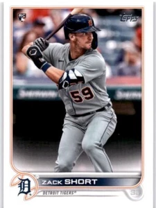 ZACK SHORT RC 2022 Topps Series 1 #133 Detroit Tigers - Picture 1 of 2