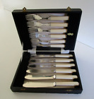 Cased Silver Plated Fish Eaters Cutlery Set, Harrison Fisher & Co, Sheffield