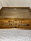Antique Belding Carlson-Currier Silks/Sewing Cabinet Display Case General Store