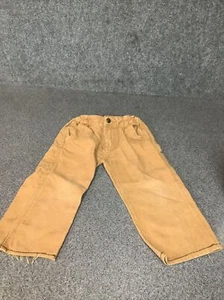 Carhartt Kids Size 5 Washed Dungaree Pants Tan Color M47D - Picture 1 of 8