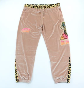 Pantalones de salón de terciopelo Death Row Records 42-48" x 31 estampado de guepardo mono de baño nuevos sin etiquetas - Imagen 1 de 15
