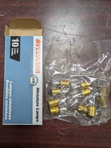 🤪 10) SYLVANIA MINIATURE LAMP 28 VAC 35781 - 757 BOX OF 10 - Picture 1 of 5