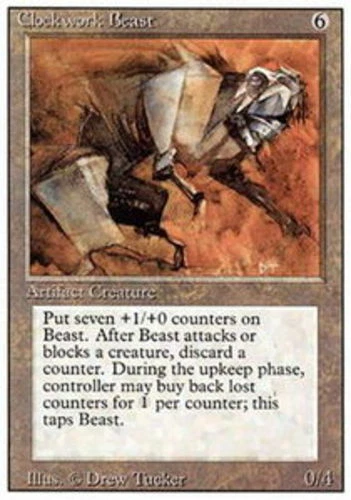 Clockwork Beast ~ Lightly Played 3rd Edition Revised MTG Magic UltimateMTG Artif - Image 1 of 1