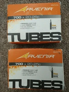 AVENIR 700 x 20-25c Premium Inner Tube - 32mm Presta Valve ISO Sz 622mm Lot of 2 - Picture 1 of 12