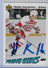 Vladimir Konstantinov 1991 Upper Deck 594 Autographed Card ROOKE JSA CERT