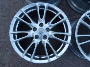 Nissan V36 Skyline Genuine wheels 18x7.5J +45 8.5J +50 PCD114.3 set of 4 - Picture 1 of 9