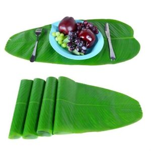 Create a Tropical Island Atmosphere 5PCS Large Artificial Banana Leaves