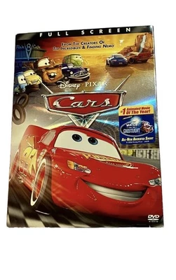 Cars Disney Pixar Single-Disc DVD Full Screen Edition Good Pre-Owned Condition Foto 1 de 4