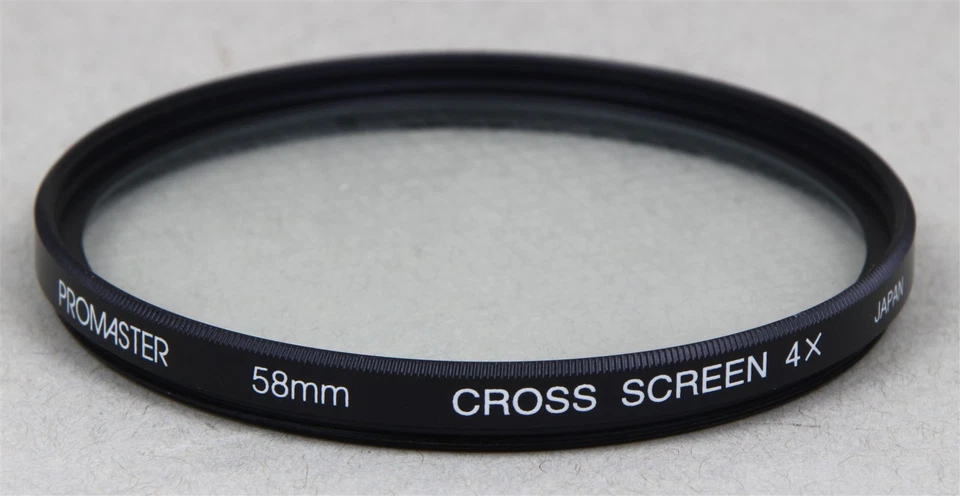 58mm Screw-In Filter PROMASTER CROSS SCREEN STAR EFFECT Made in JAPAN - Image 1 of 1