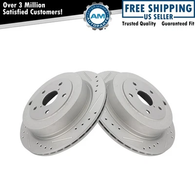 Conjunto de rotores de freio traseiro para 2006-2007 Subaru B9 Tribeca 2008-2014 Tribeca - Imagem 1 de 4