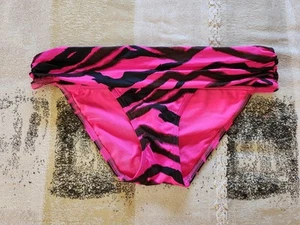 Victoria's Secret Pink Zebra Striped Bikini Bottom Size Small - Picture 1 of 6