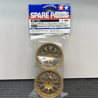Ruedas delanteras de malla Tamiya 50741 Porsche GT1 26 mm desplazadas +2 bronce vintage radiocontrol Foto 1 de 4