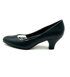 Easy Street Women’s Navy Blue Pumps Size 8M Low Heel Comfort Dress Shoes New - Picture 1 of 6