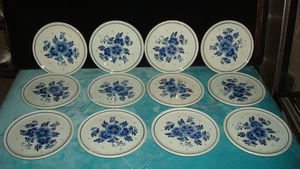 Delft Blauw, 12 Untersetzer/Petit Four Teller, 10,5cm, wie neu, aus Nachlass - Bild 1 von 3