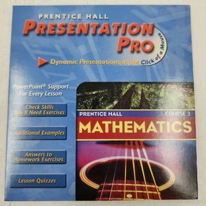 Prentice Hall Presentation Pro Mathematics Course 3 CD-ROM - Picture 1 of 4