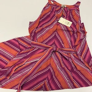 NWT A New Day Women's Striped Sleeveless Cotton Summer Multicolor Dress Small - Picture 1 of 8