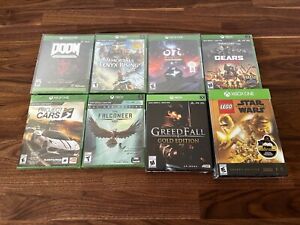 Xbox One (XB1) - 8 Game Lot - Ori, Gears Tactics, Doom Collection, Lego Star War