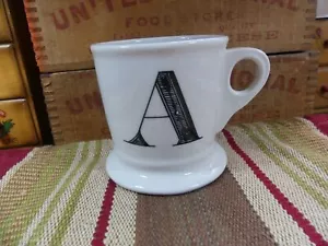 Vintage Coffee Mug Letter A Fabrique En China Heavy Mug - Picture 1 of 4