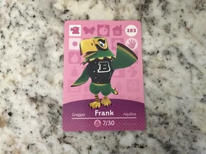 FRANK #283 Animal Crossing Amiibo Authentic Nintendo Mint Card From Series 3 - Picture 1 of 1