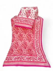 Neu Indische Blockdruck Baumwolle Winter Steppdecke Razai Quilt Überwurf Tage... - Bild 1 von 1