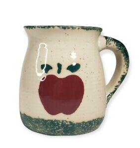 Vintage COUNTRY APPLE Ceramic Stoneware Coffee Mug Tea Cup Cozy Cottage Decor