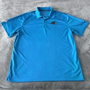 Nike On Field Carolina Panthers Polo Kurzarm Shirt Herren Gr. 2XL XXL Blau - Bild 1 von 7