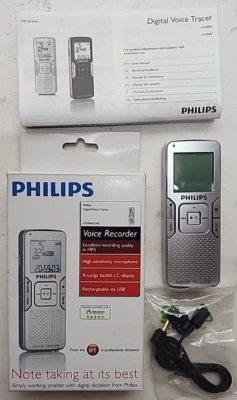 Philips Digital Voice Tracer Digital MP3 Recorder LFH0662/40  - Image 1 of 2