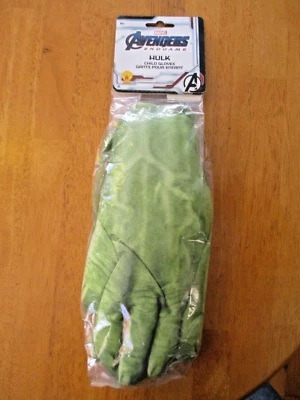 Marvel Avengers End Game Youth Hulk Guantes Disfraz Acolchado Foto 1 de 4