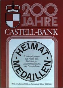 200 Jahre Castell-Bank: Heimat-Medaillen: Sonderprägungen aus Anlaß des 200-jähr