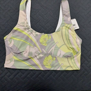 Free People Movement Reggiseno Sportivo Donna Piccola Onda Crush Floreale Lime Combo NUOVO - Foto 1 di 7