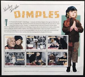 ST VINCENT SHIRLEY TEMPLE DIMPLES STAMPS 6V 2002 MNH CHILD ENTERTAINER SINGER