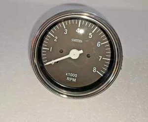 Smiths Universal Black 85mm Electric Tachometer, 0-8000 RPM - Foto 1 di 4