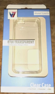 V7 Slim Case (Apple iPhone 5s) (clear) PD20C-5S-14N ✅❤️️✅❤️️ NEW - Picture 1 of 3