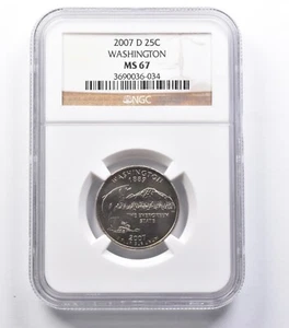 MS67 2007-D Washington State Quarter Washington NGC *5357 - Picture 1 of 3