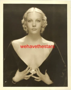 VINTAGE June Knight PRE-CODE RISQUE LOWCUT BLONDE Early 30s Publicity Portrait - Picture 1 of 1