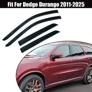 Window Visor Deflector Sun Vent Rain Shield Guard Shade For Dodge Durango 11-25 - Picture 1 of 16
