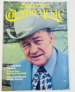 Country Music Magazine July 1973 Hank Williams Jr Tex Ritter Barbara Fairchild - Picture 1 of 3