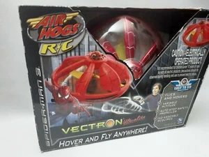 SPIDERMAN Vectron Ultralite AIR HOGS R/C Hover Flying Saucer Toy SPINMASTER 2007 - Picture 1 of 10