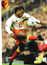 NORDIN WOOTER WATFORD HAND SIGNED MAGAZINE PICTURE APPROX A4