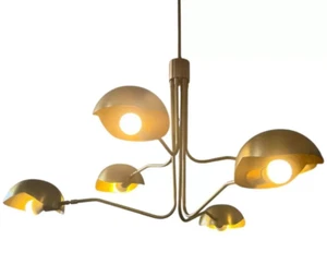 6 Gebogen Schirm Elegant Exklusiv Kronleuchter Licht Einbau Wohnkultur Lampe - Bild 1 von 6