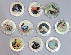 Frogs of the World 2010 Malawi 10 Coin Ag Plt Lot - Picture 1 of 4