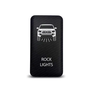 Interruptor de empuje Toyota CH4x4 Tacoma 3a generación símbolo de luces de roca 2 - LED blanco - Imagen 1 de 6