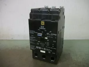 SQUARE D EDB CIRCUIT BREAKER EDB34040 40AMP 480VOLT 3POLE NOB - Picture 1 of 4