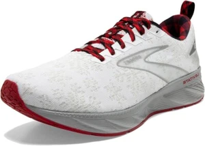 Brooks Levitate 6 Run Merry Christmas Running Shoes White Red Silver Men's 11.5 - Picture 1 of 13
